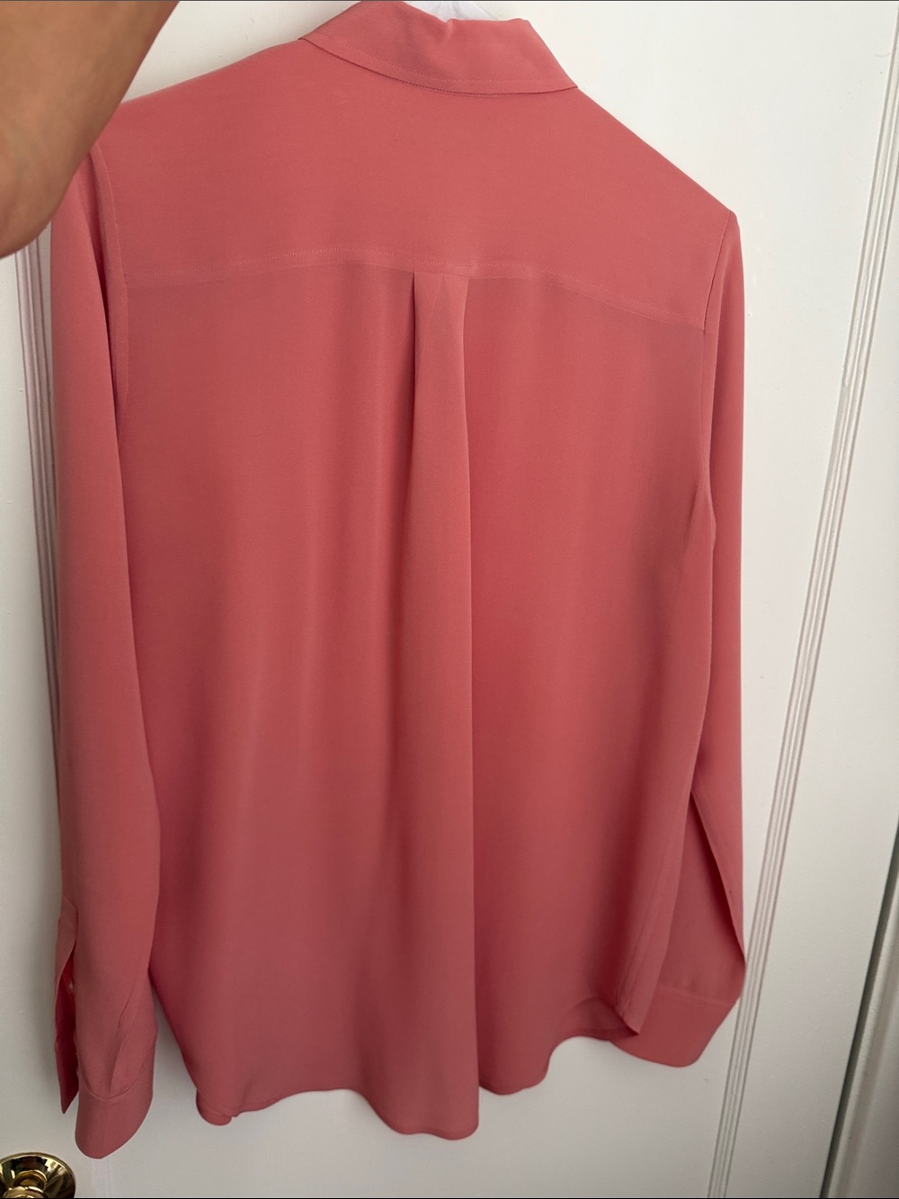 Everlane đ¸ Clean Silk Relaxed Shirt â˘Pink ⢠Size 2 - Picture 4 of 13